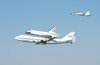 Space Shuttle over Houston