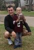 Charlie and his hero, Johnny Manziel