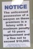 The sign at main event